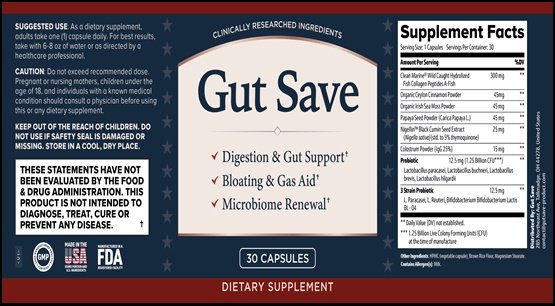 Gut Save Label